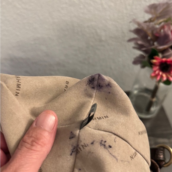 Brahmin Mini Asher Satchel Pecan Melbourne Croc Leather Crossbody - Picture 14 of 16